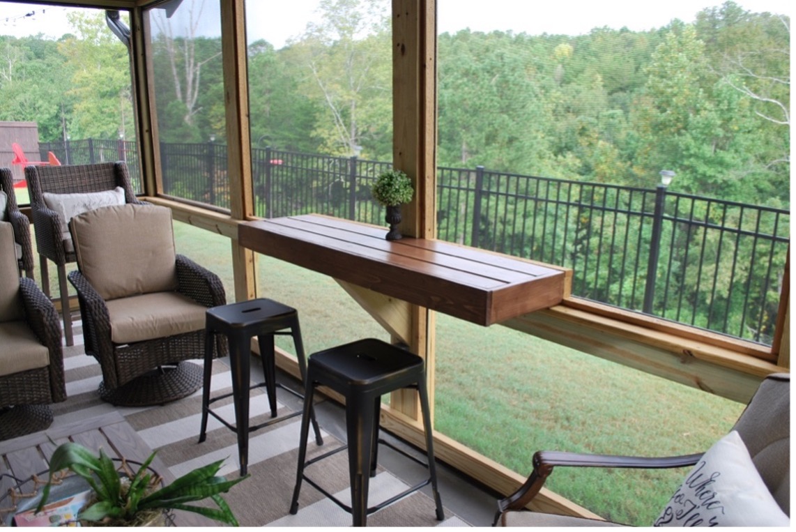 custom screened porch design features